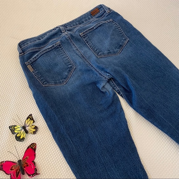 Paige “Kylie Crop” Cuff Denim Jeans Sz 30 - Picture 6 of 7
